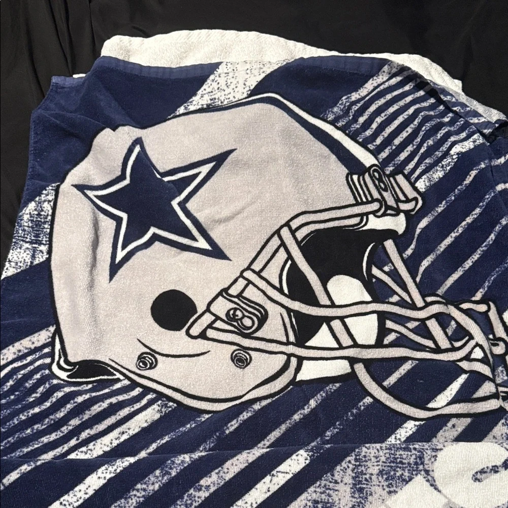 Northwest Blue and White Cowboys Towel